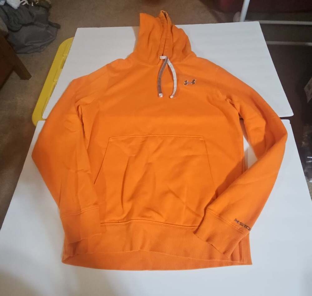Under Armour Pullover Hoodie Size SM Orange